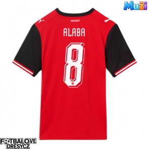Rakousko David Alaba #8 Domácí Dres MS 2026 Krátký Rukáv